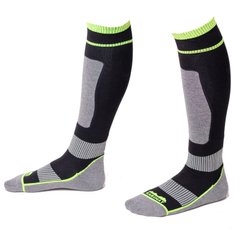 Чоловічі гірськолижні шкарпетки, салатово-чорний, 35-37